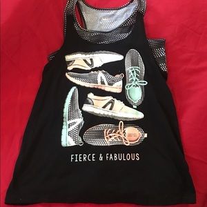 A black and white tank youth size 16